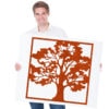 felty Filz Poster Modell Oak Größe L Farbe A13 orange meliert Modellbeispiel