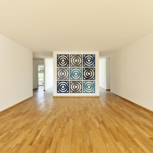 felty Filz Poster zur Wandgestaltung Wohnraum Modell Ringo Größe M Farbkombination Szene 01