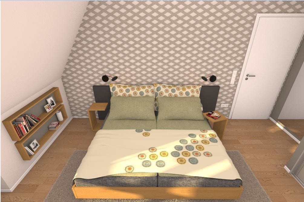 Eine Wandbekleidung aus Filz macht Wände kuschelig