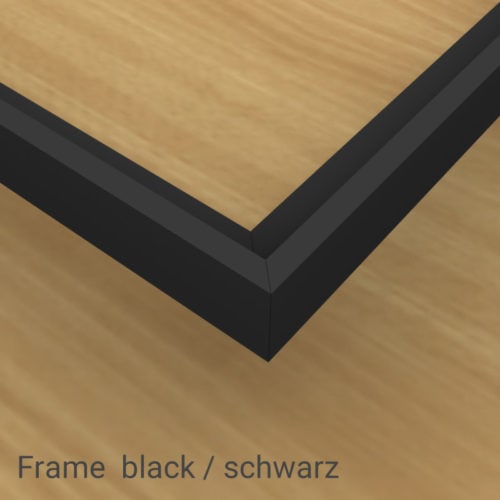felty Filz Pinnwand Frame, Aluminiumprofil, Farbe Schwarz matt